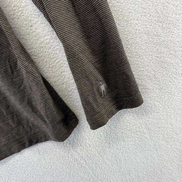 Smartwool Shirt Men's Medium Brown NTS 250 Merino Wool Base Layer Long Sleeve - Picture 3 of 12